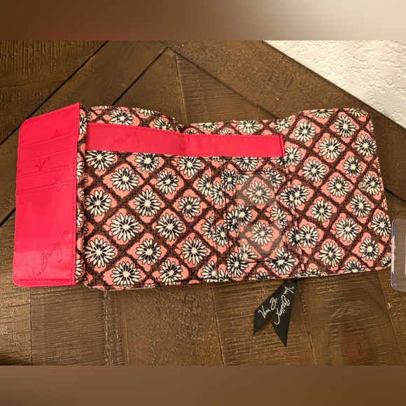 Vera Bradley Pink and Cream Floral Wallet-Clutch - Picture 3 of 4